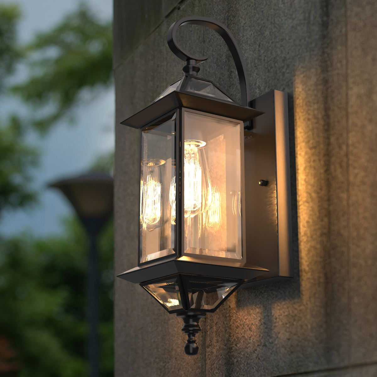 Florence Antique Style Solid Copper Outdoor Wall Light E26