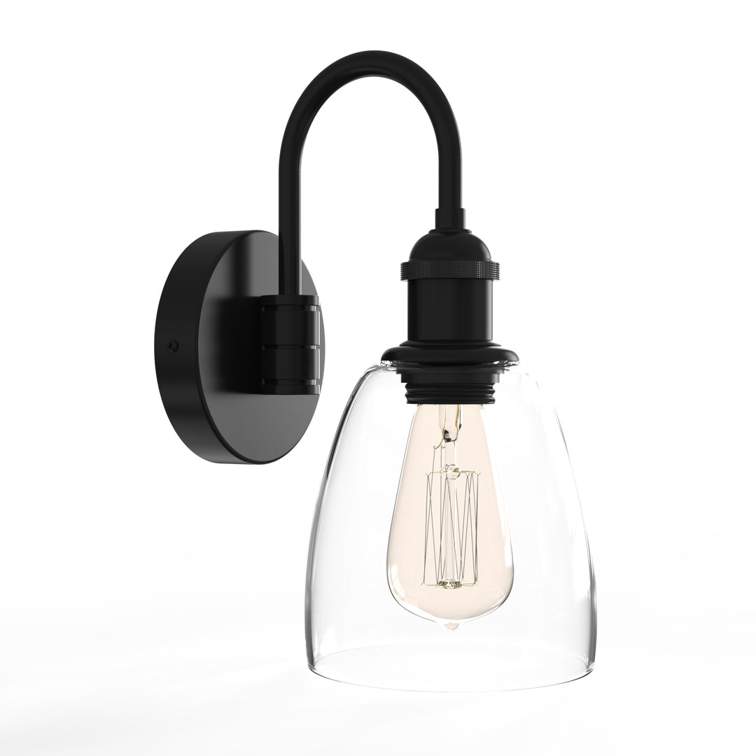 WINER Modern Wall Sconces lighting Fixture with Clear Glass Shade for Bathroom Vanity Light - 7Pandas USA Lighting Store