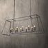 Nepoli 10-Lights Farmhouse Style Chandelier Adjustable Height Hanging Light for Kitchen Island Living Room