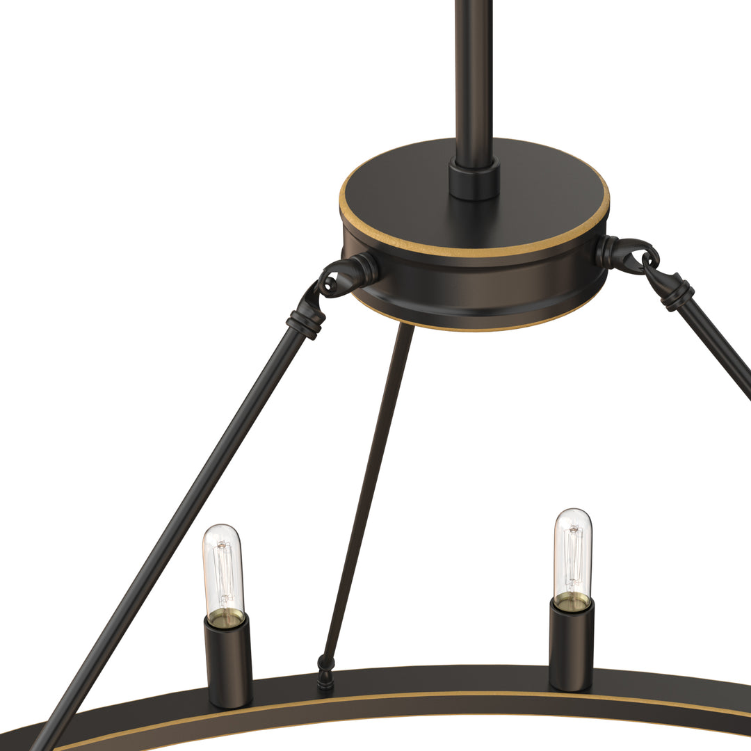 55" ALVA Large Wagon Wheel Farmhouse Round modern living room 18-Lights Bronze E12 Base - 7Pandas USA Lighting Store