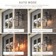 ROSEN Motion Sensor Outdoor Exterior Wall Sconce Glass Matt Black E26 IP44 - 7Pandas USA Lighting Store
