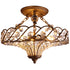 FRENCISCO 16.1" Round Crystal Chandelier Antique Brass