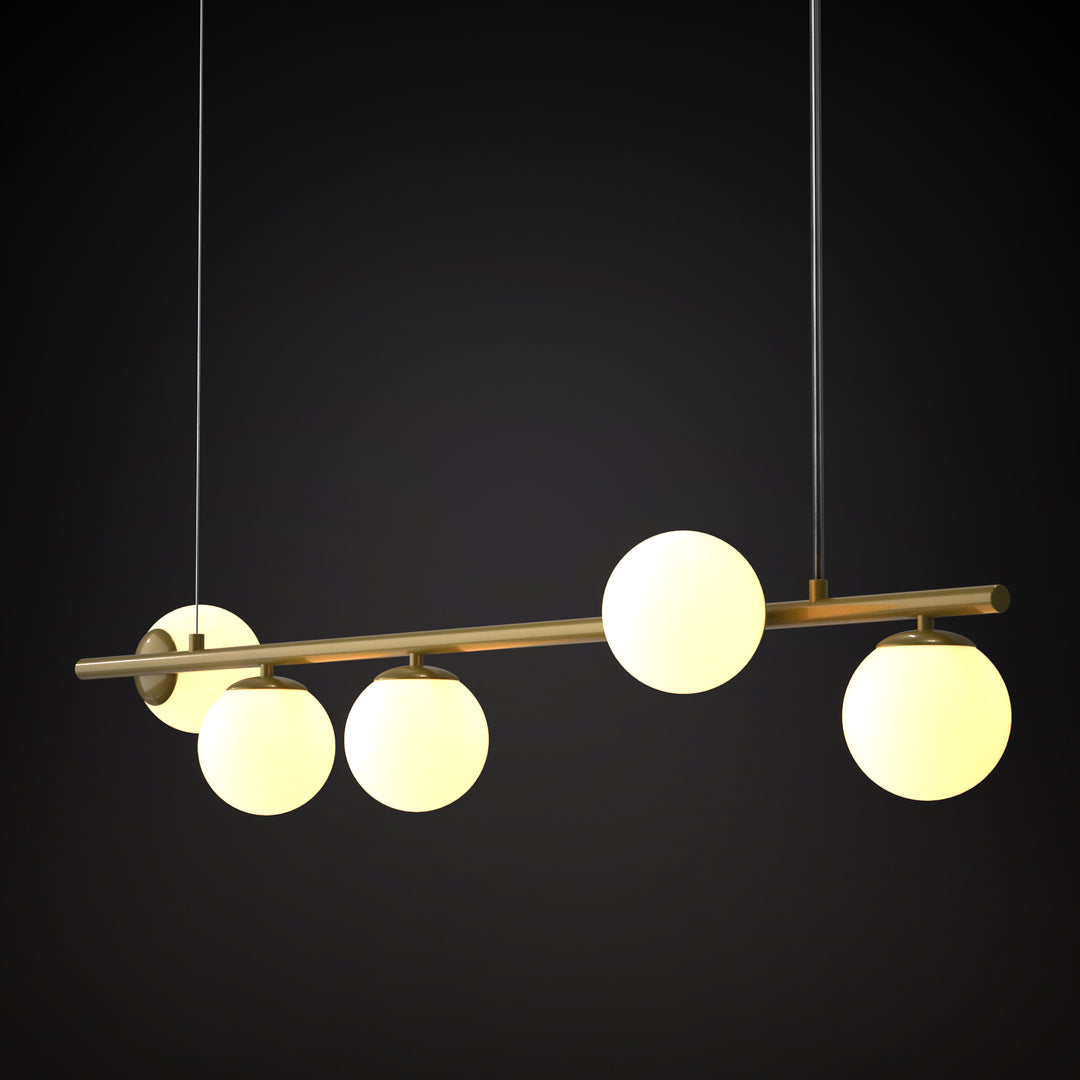ANGELO Contemporary Pendant Light 5*G9 Base Aged Brass - 7Pandas USA Lighting Store