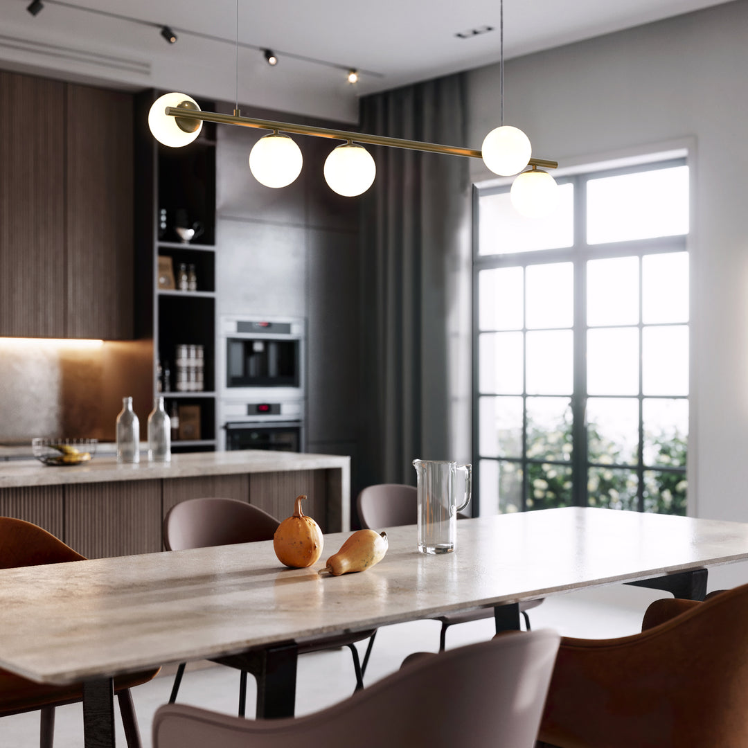 ANGELO Contemporary Pendant Light 5*G9 Base Aged Brass - 7Pandas USA Lighting Store