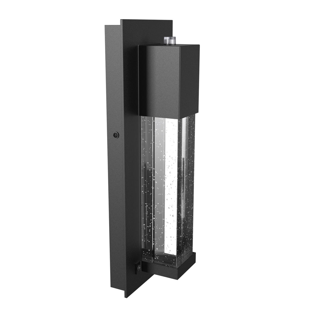 BURSON LED Crystal Outdoor Exterior Wall Sconce 13W 3000K Matt Black E26 IP44 Light Sensor - 7Pandas USA Lighting Store