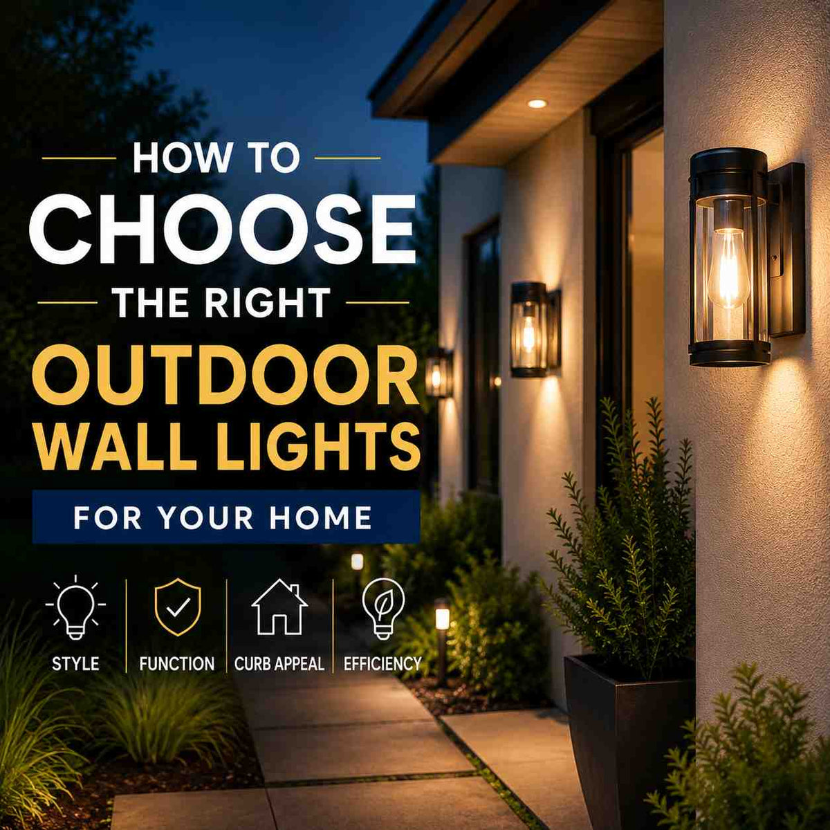 How to Choose the Right Outdoor Wall Lights for Your Home – 7Pandas USA ...