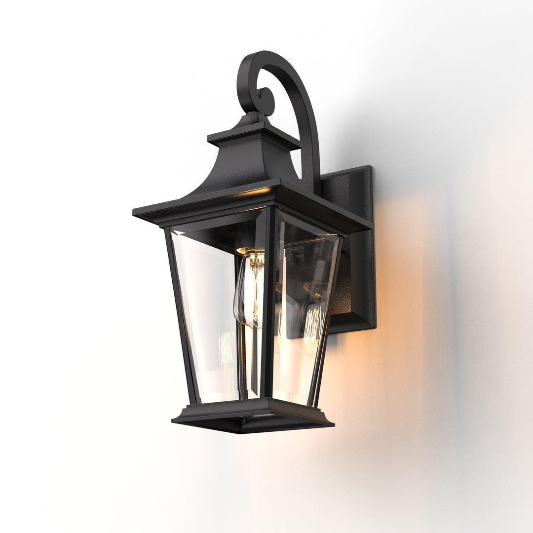 Robinson Provincial Style IP44 Weather Proof Outdoor Wall Light Matt Black E26 - 7Pandas USA Lighting Store