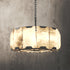 Allyson 20.5" Circular Contemporary Elegant Alabaster Chandelier 6*E12