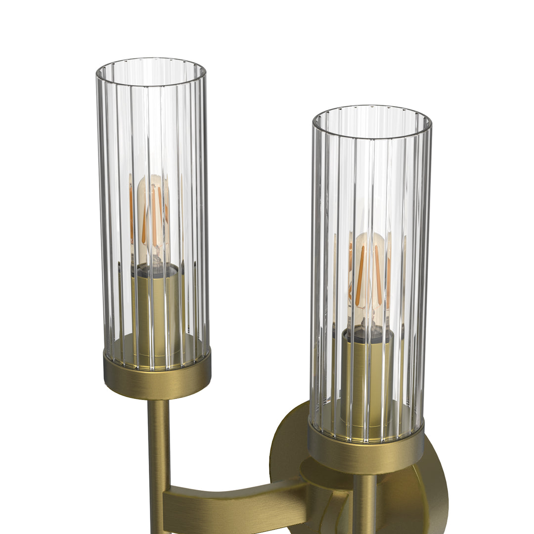 Seattle 2-Light Wall Sconces Light Tube Glass Bronze E12 base - 7Pandas USA Lighting Store