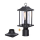 JULIA Dusk to Dawn Outdoor Post Light with Pier Mount Base Waterproof Exterior Lamp Post Lantern for Yard Fence - 7Pandas USA Lighting Store