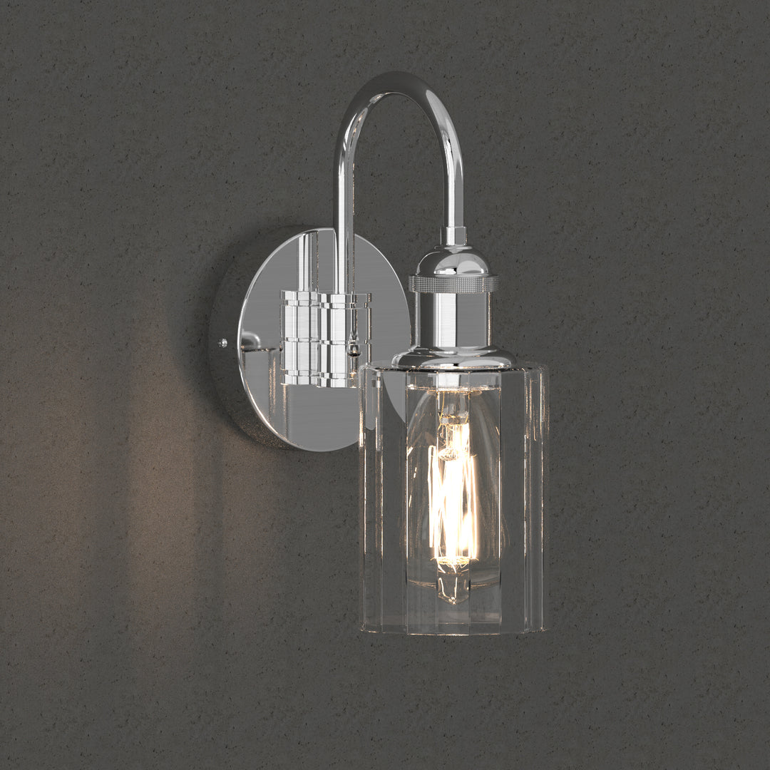 OMNI Modern Wall Sconces Lighting Fixture with Clear Glass Shade for Bathroom Vanity Light - 7Pandas USA Lighting Store