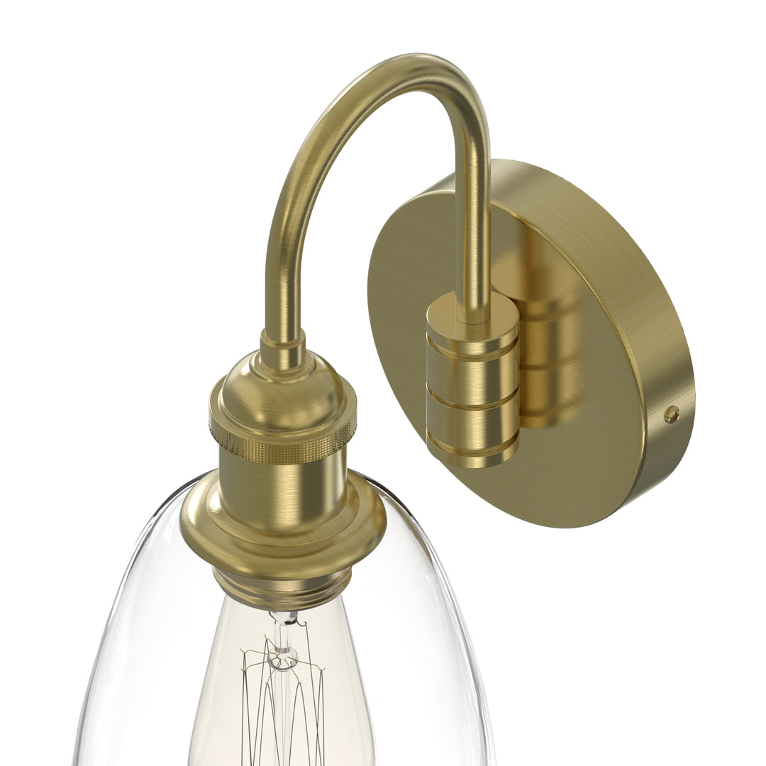 WINER Modern Wall Sconces lighting Fixture with Clear Glass Shade for Bathroom Vanity Light - 7Pandas USA Lighting Store