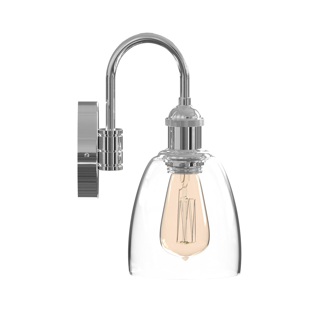 WINER Modern Wall Sconces lighting Fixture with Clear Glass Shade for Bathroom Vanity Light - 7Pandas USA Lighting Store