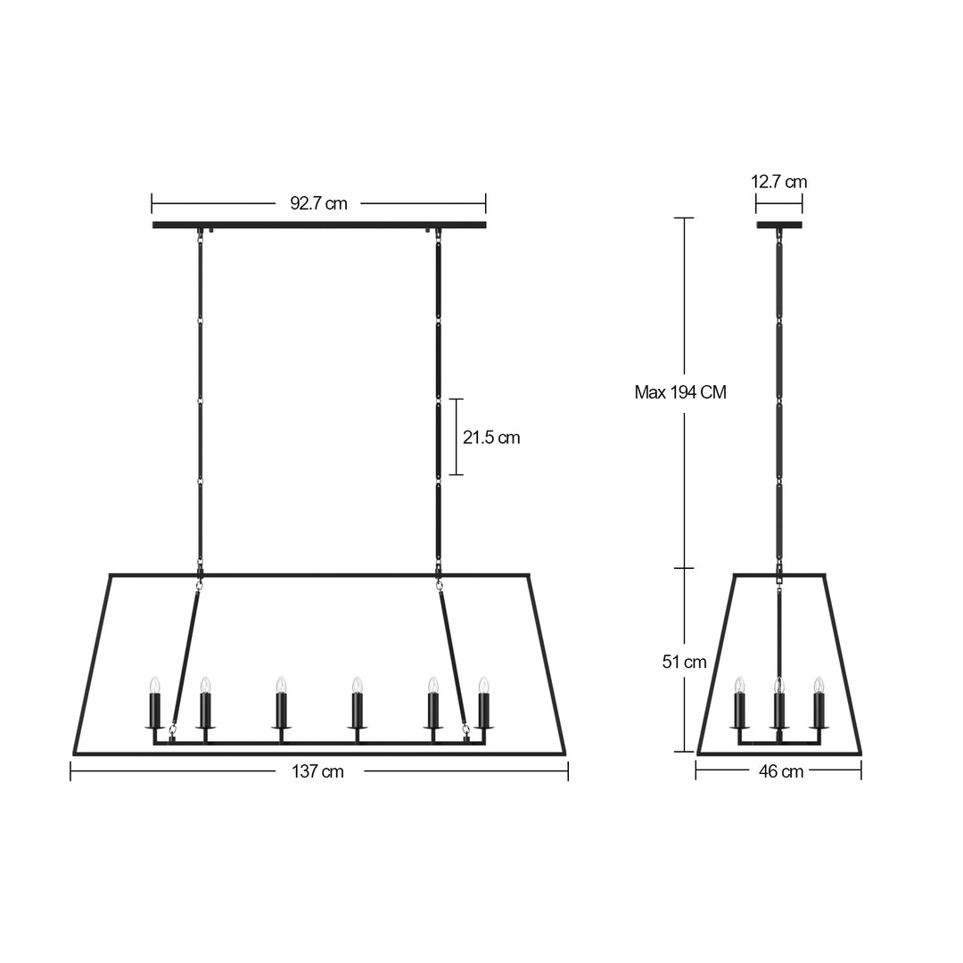 Nepoli 10-Lights Farmhouse Style Chandelier Adjustable Height Hanging Light for Kitchen Island Living Room - 7Pandas USA Lighting Store