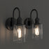 OMNI Modern Wall Sconces Lighting Fixture with Clear Glass Shade for Bathroom Vanity Light