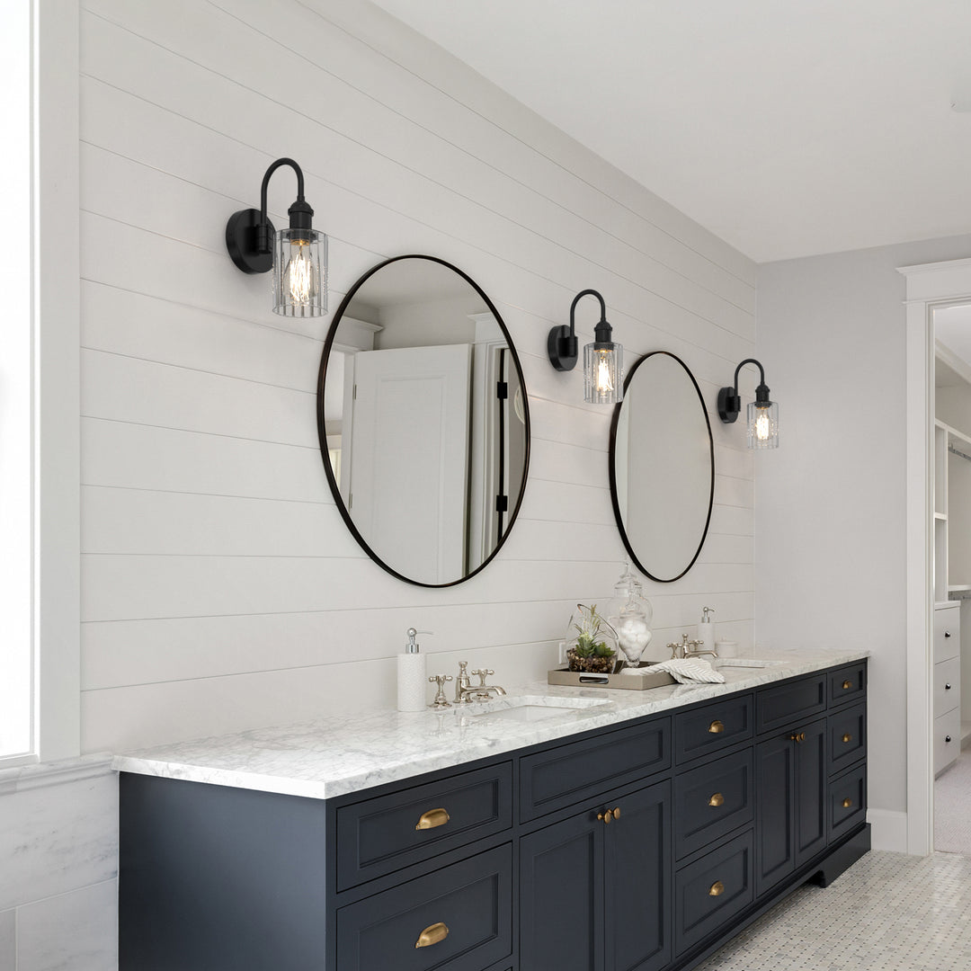 OMNI Modern Wall Sconces Lighting Fixture with Clear Glass Shade for Bathroom Vanity Light - 7Pandas USA Lighting Store