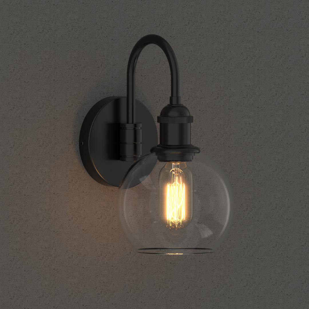 OCULUS Modern Wall Sconces lighting Fixture with Clear Glass Shade for Bathroom Vanity Light - 7Pandas USA Lighting Store