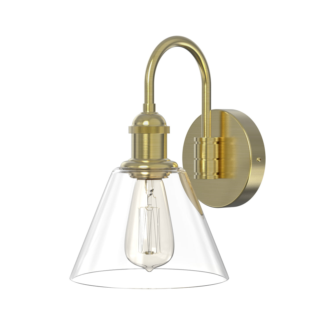 PENY Modern Wall Sconces lighting Fixture with Clear Glass Shade for Bathroom Vanity Light - 7Pandas USA Lighting Store