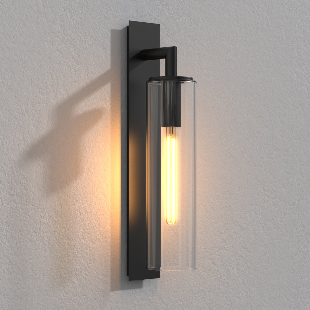 Gloria Large Modern Stylish Outdoor Exterior Wall Light Matt Black IP44 - 7Pandas USA Lighting Store