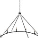Maria 12-Lights 52" Round Farmhouse Style Chandelier Adjustable Height Hanging Light for Kitchen Island Living Room - 7Pandas USA Lighting Store