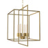 Helios 4-Lights Farmhouse Style Chandelier Metal Cage Adjustable Height Hanging Light for Kitchen Island Entryway