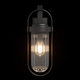 Lotus Carriage Lantern Style Outdoor Wall Light with Ribbed Jelly Jar Glass Matt Black IP44 - 7Pandas USA Lighting Store