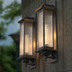 Murcia Large and Medium Traditional Outdoor Exterior Wall Light Matt Black IP44 - 7Pandas USA Lighting Store