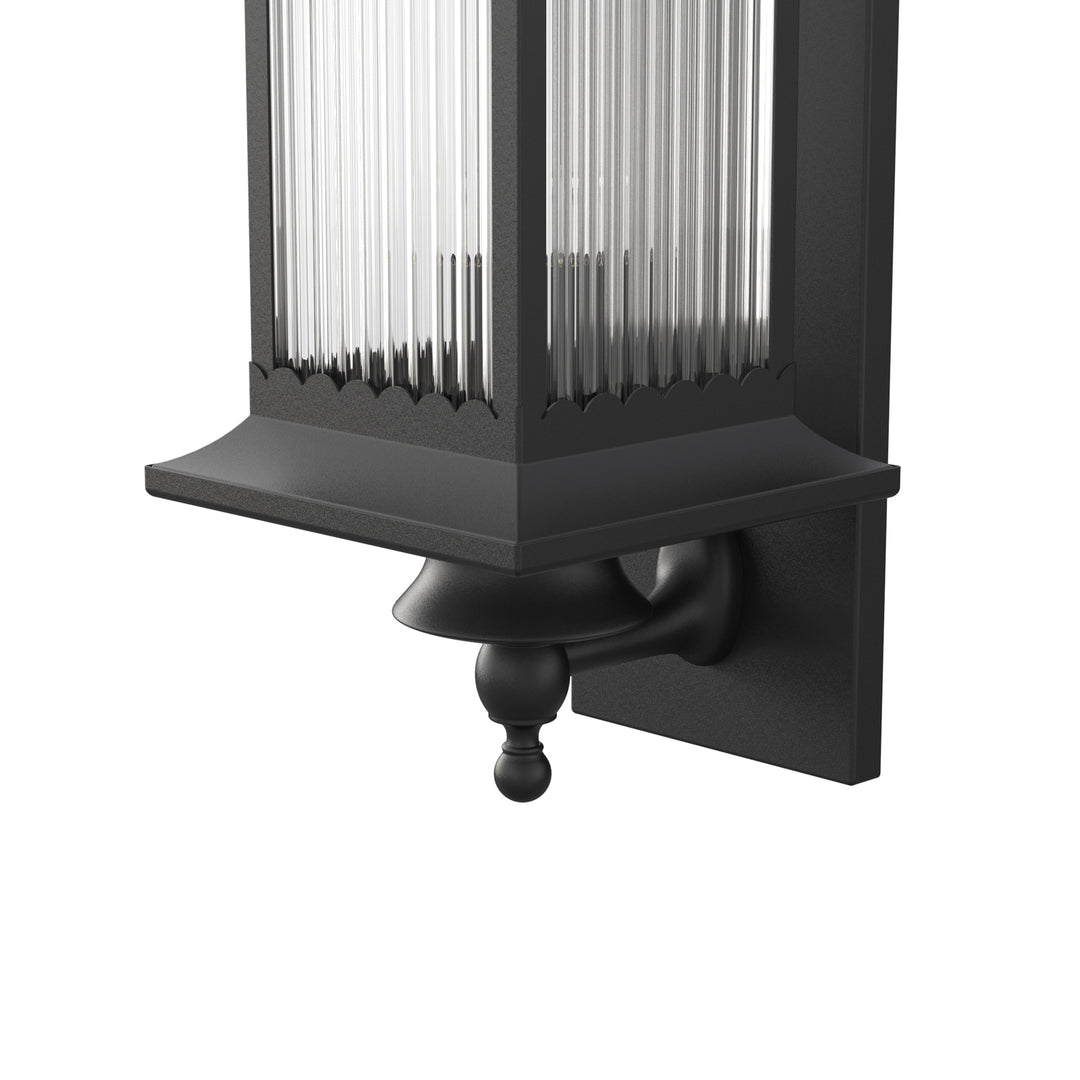 Murcia Medium Traditional Outdoor Exterior Wall Light Matt Black IP44 - 7Pandas USA Lighting Store