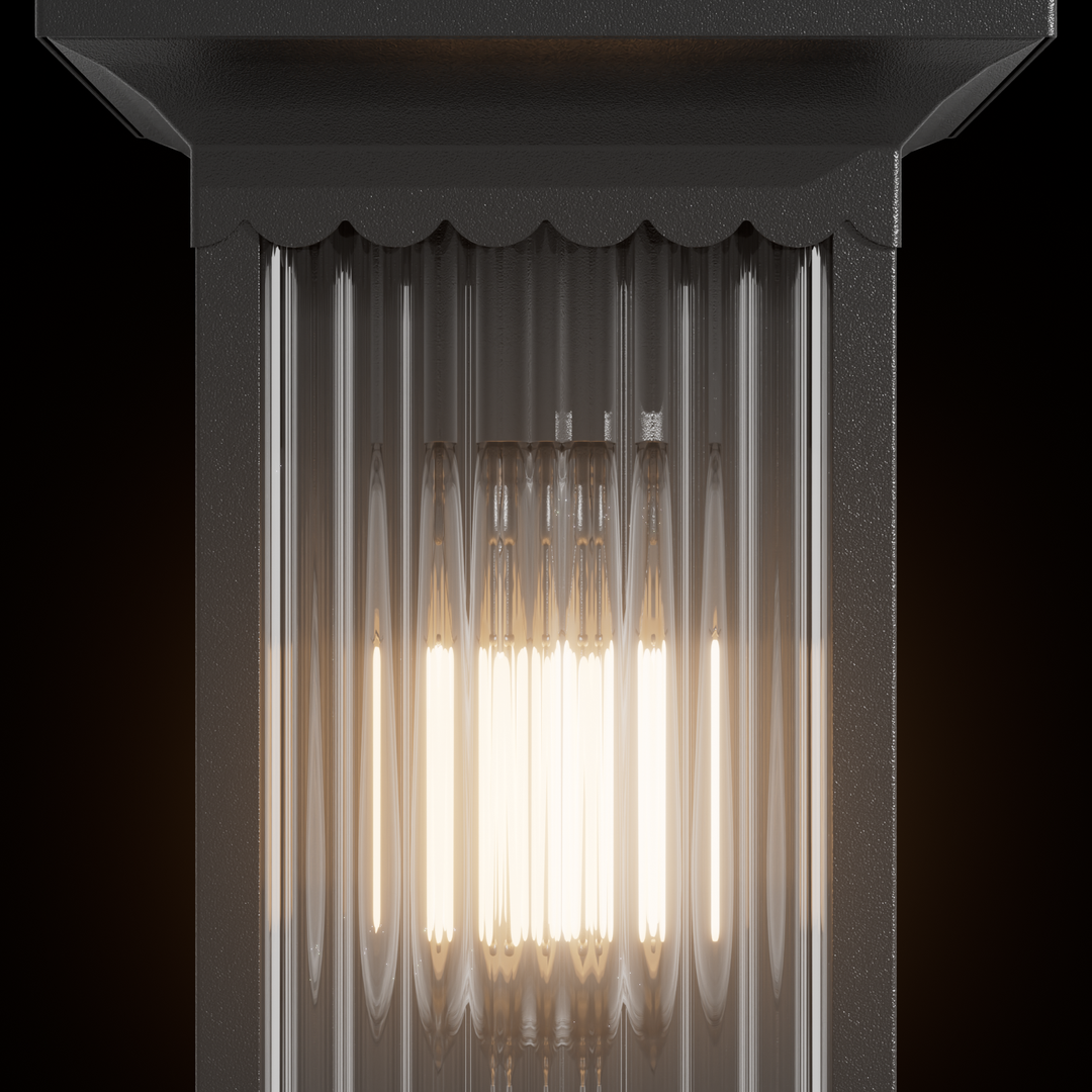 Murcia Medium Traditional Outdoor Exterior Wall Light Matt Black IP44 - 7Pandas USA Lighting Store