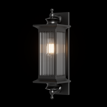 Murcia Medium Traditional Outdoor Exterior Wall Light Matt Black IP44 - 7Pandas USA Lighting Store