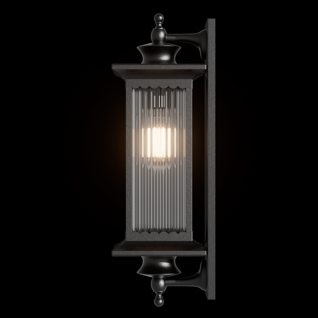 Murcia Medium Traditional Outdoor Exterior Wall Light Matt Black IP44 - 7Pandas USA Lighting Store