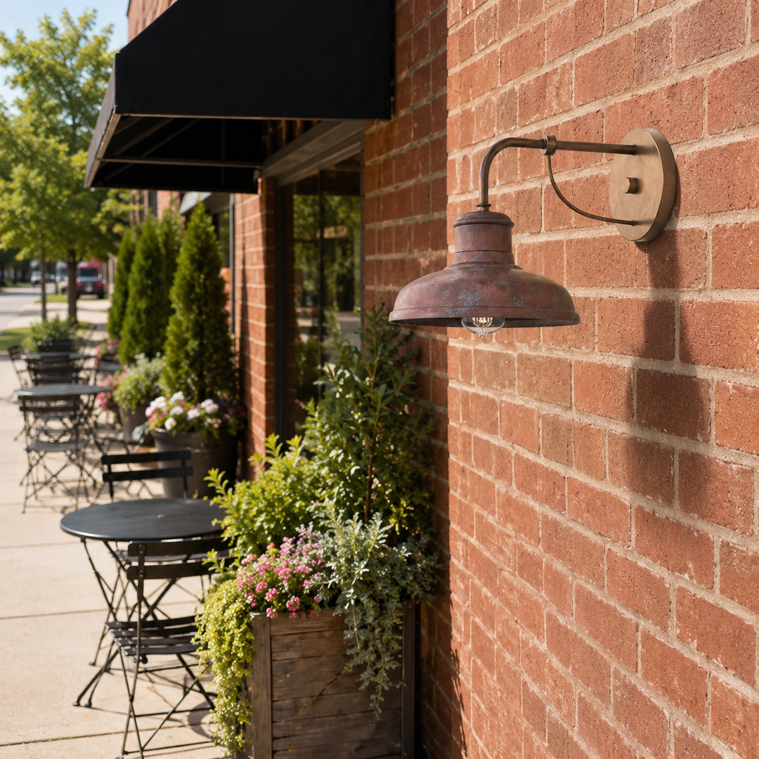 Florence Antique Style Solid Copper Outdoor Wall Light E26 - 7Pandas USA Lighting Store