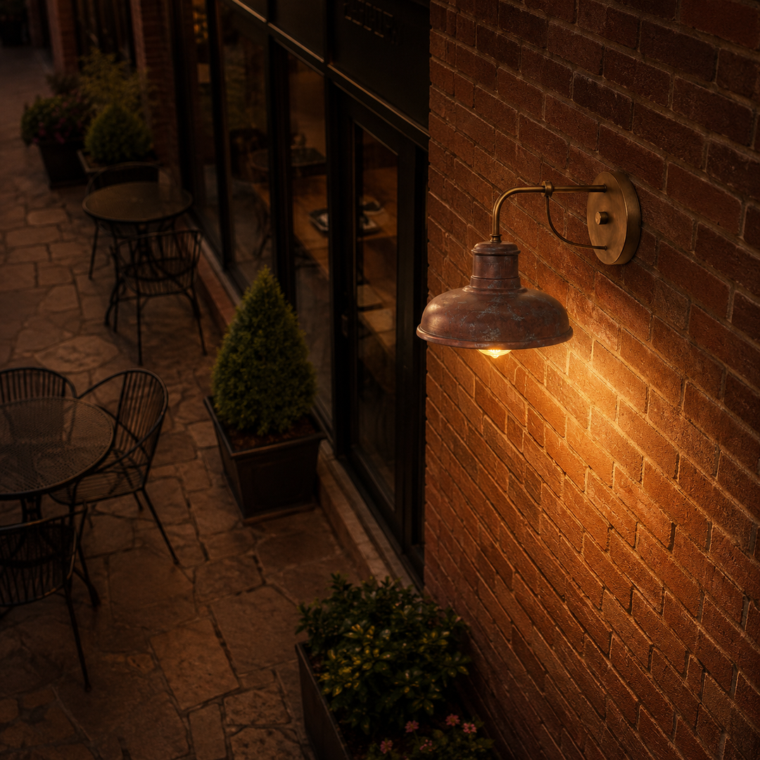 Florence Antique Style Solid Copper Outdoor Wall Light E26 - 7Pandas USA Lighting Store