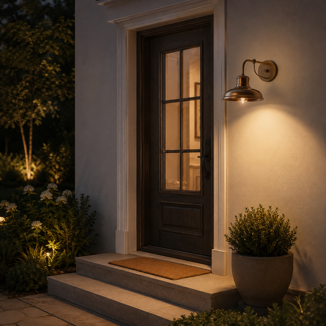 Florence Antique Style Solid Copper Outdoor Wall Light E26 - 7Pandas USA Lighting Store