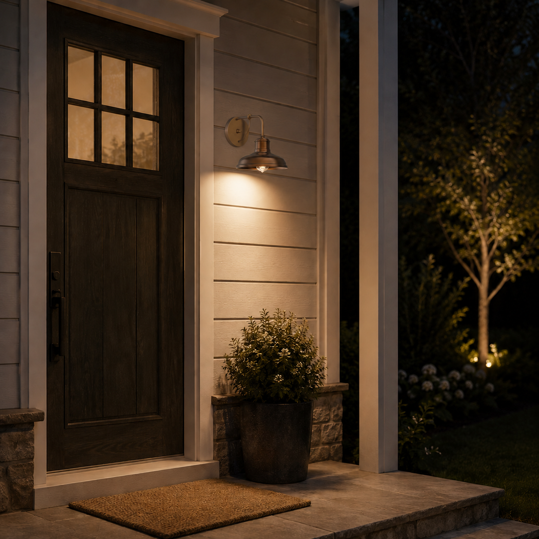 Florence Antique Style Solid Copper Outdoor Wall Light E26 - 7Pandas USA Lighting Store