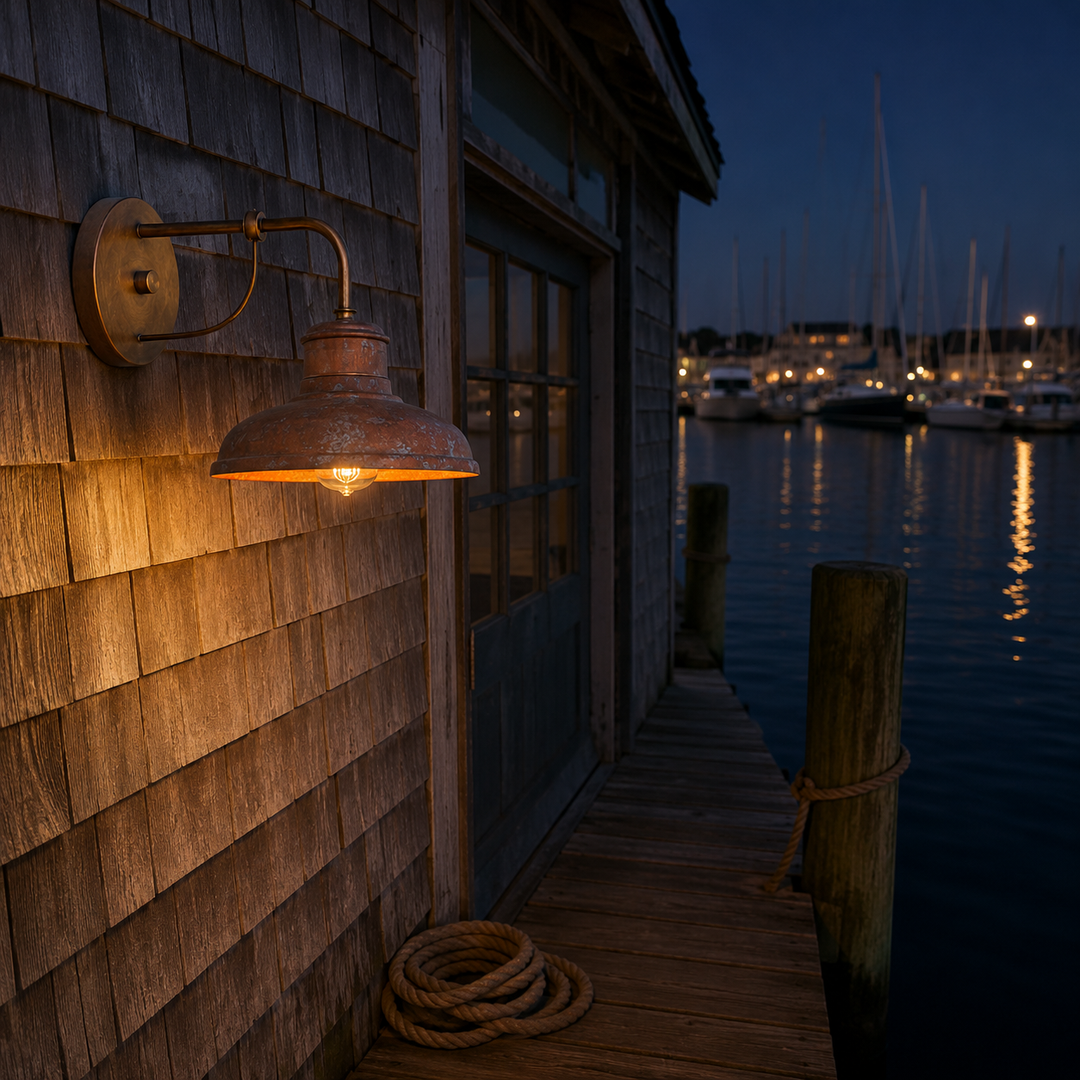 Florence Antique Style Solid Copper Outdoor Wall Light E26 - 7Pandas USA Lighting Store