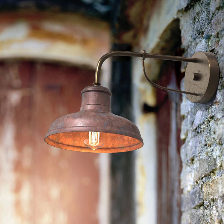 RITZ Motion Sensor Outdoor Exterior Wall Sconce Glass Matt Black E26 IP44