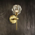 TULIM 1-Light Contemporary Wall Light Crystal Glass Aged Brass G9