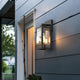 BRUCE Outdoor Exterior Wall Sconce Glass Matt Black E26 IP44 2PACK - 7Pandas USA Lighting Store