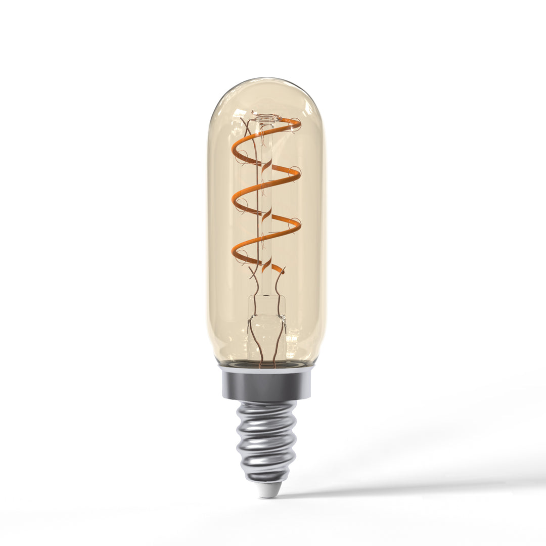 Dimmable T6/T25 Led Candelabra Light Bulb Amber Glass 3W E12 2200k 6PACK - 7Pandas USA Lighting Store