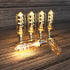 Dimmable T6/T25 Led Candelabra Light Bulb Amber Glass 3W E12 2200k 6PACK