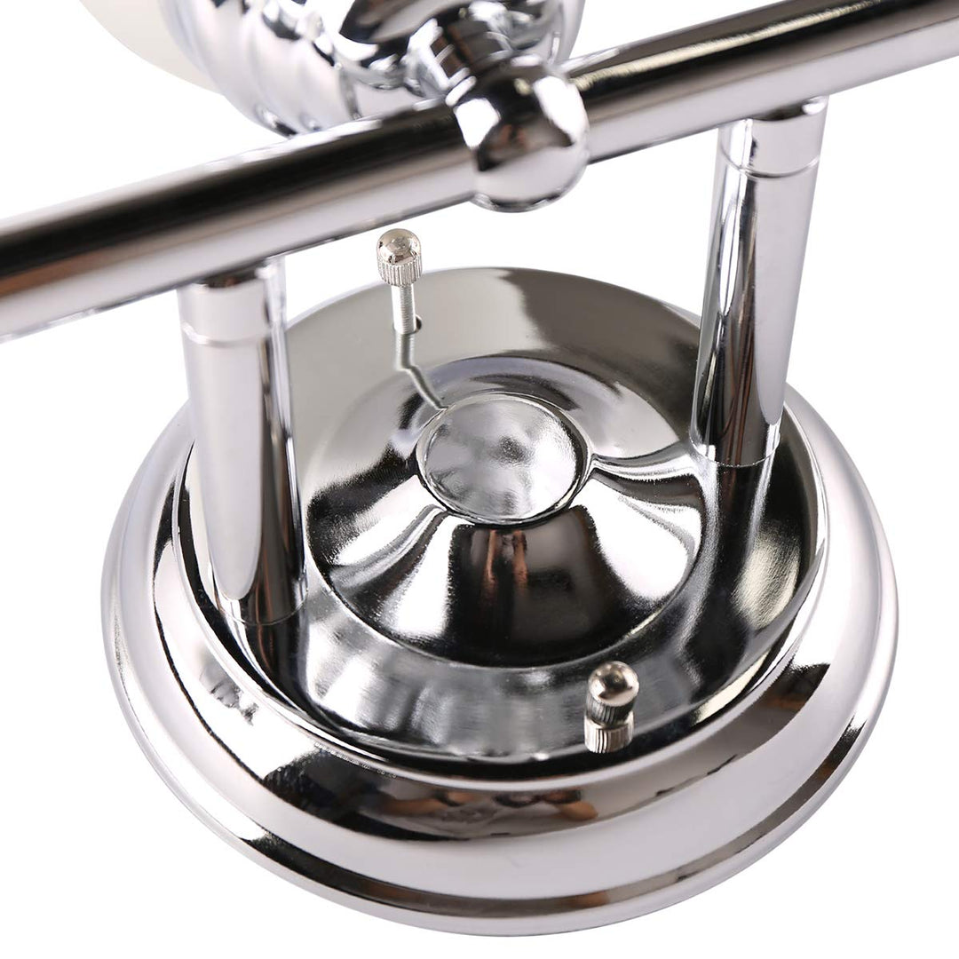 Leon 23 3/5" Wide Polished Chrome 3-Light Bathroom Vanity Light - 7Pandas USA Lighting Store