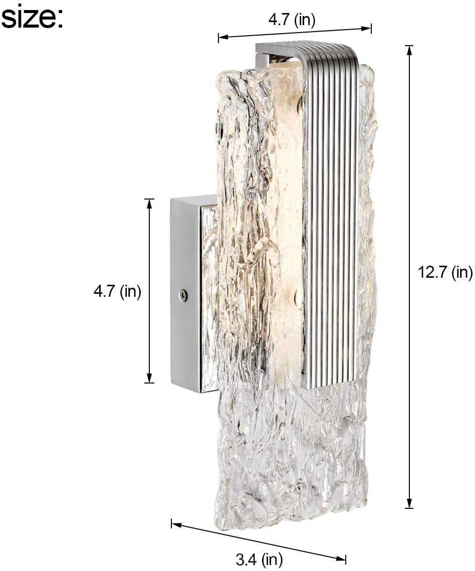 Kalicia LED Wall Sconces Light 9W 3000K Chrome - 7Pandas USA Lighting Store