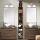 Leon 15 9/10" Wide 2-Light Polished Chrome Bathroom Vanity Lights - 7Pandas USA Lighting Store