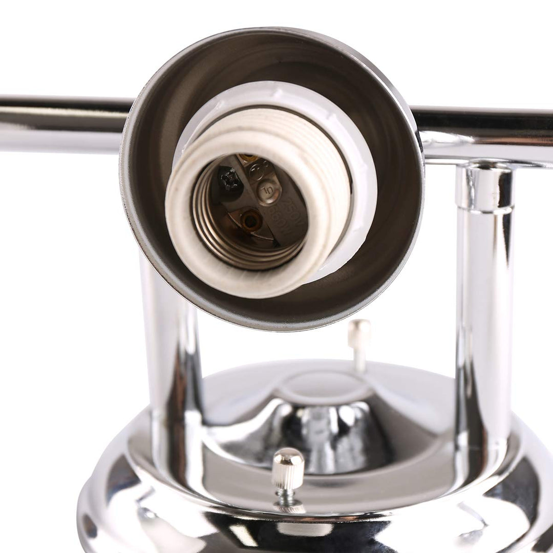 Leon 23 3/5" Wide Polished Chrome 3-Light Bathroom Vanity Light - 7Pandas USA Lighting Store