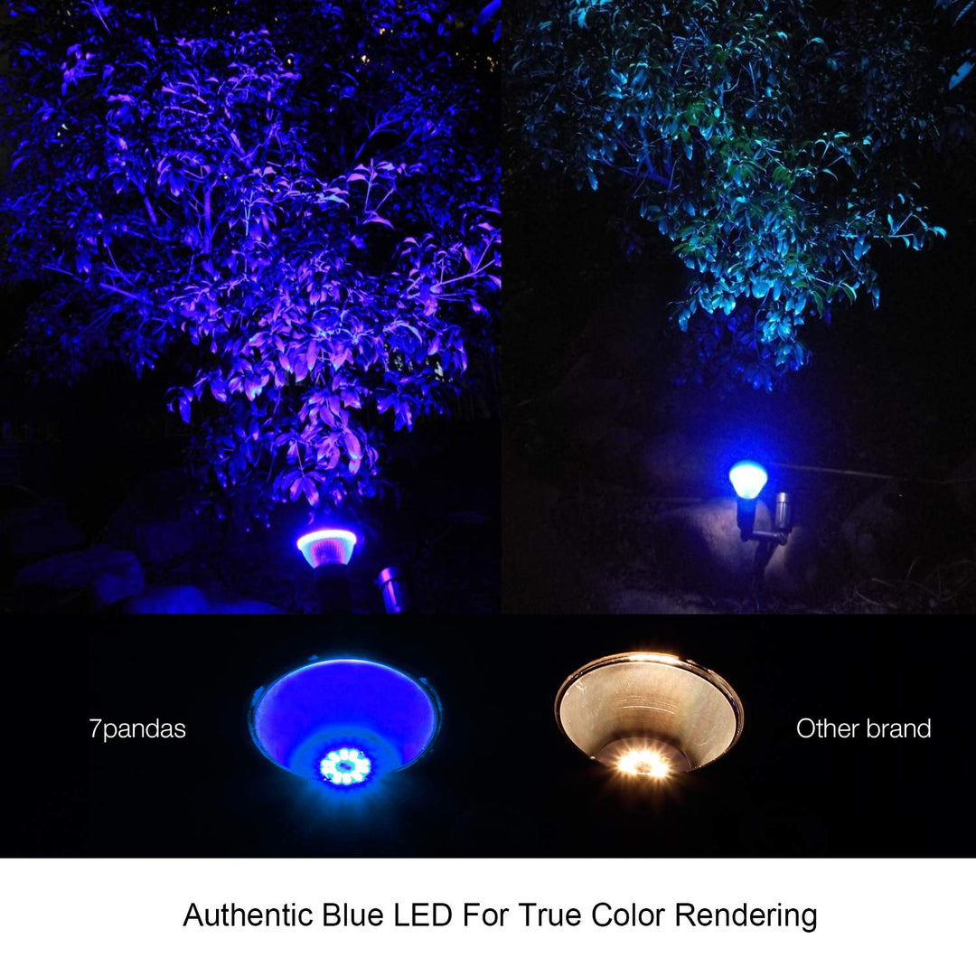 4PACK Outdoor 14W True Blue Color LED Par38 Flood Light Bulb E26 hard glass Garden decoration - 7Pandas USA Lighting Store