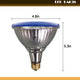 Outdoor 14W True Blue Color LED Par38 Flood Light Bulb E26 hard glass Garden decoration - 7Pandas USA Lighting Store