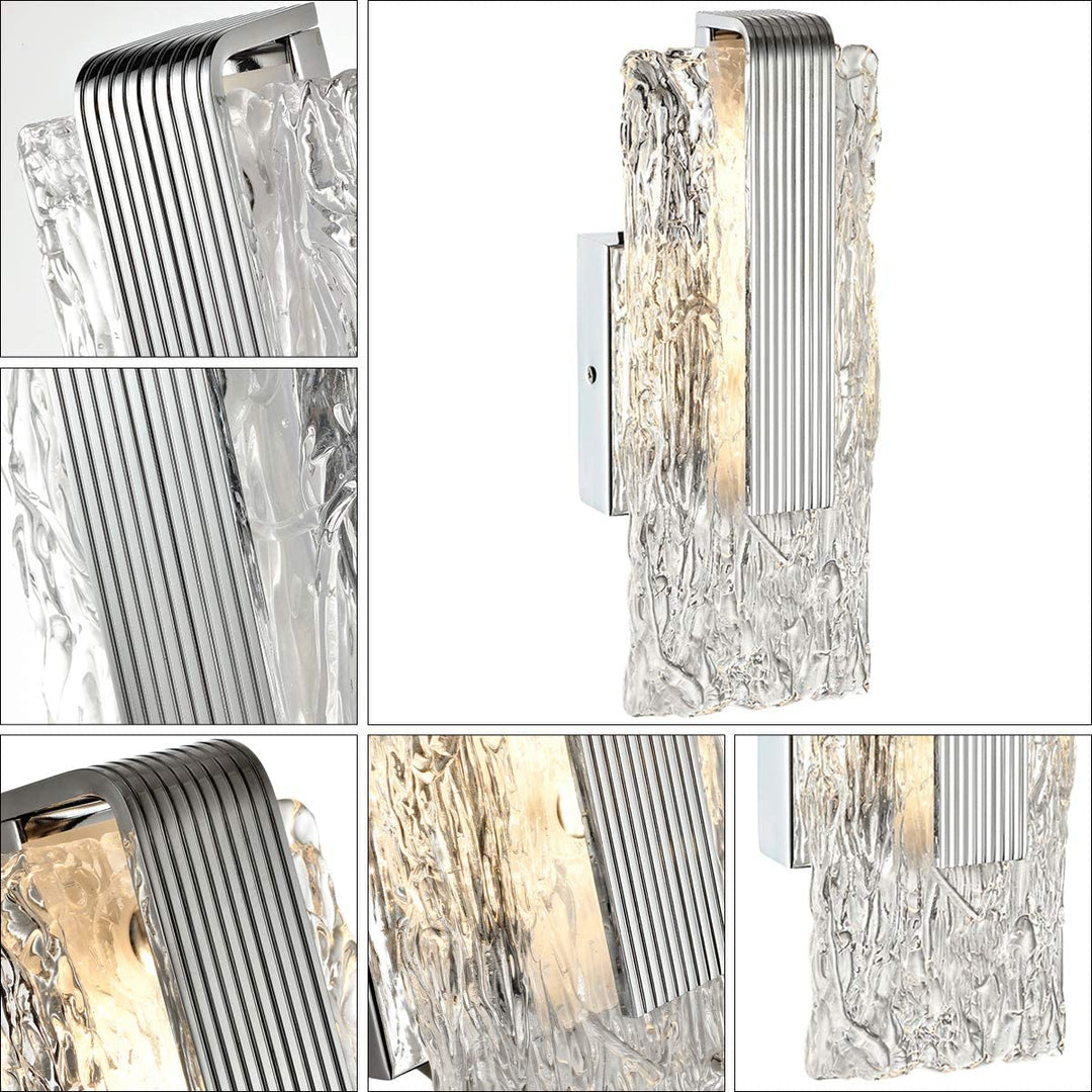 Kalicia LED Wall Sconces Light 9W 3000K Chrome - 7Pandas USA Lighting Store