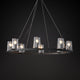 CANOVA 36" 8-Lights Round Contemporary Crystal Chandelier Bronze E12 - 7Pandas USA Lighting Store