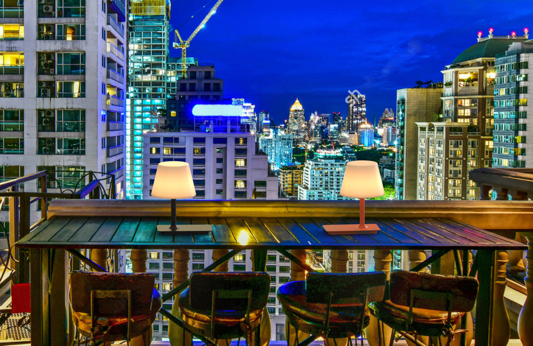 SMITH LED Wireless Outdoor touch Dimmable 4000mAh Rechargeable table Light Type C input USB 5V 2A output  IP44 - 7Pandas USA Lighting Store